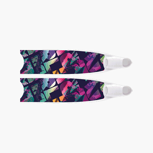 퐁당닷컴,리더핀 리치 바이브, 화이트 풋포켓,,리더핀,프리다이빙 > 오리발 > 유리섬유핀