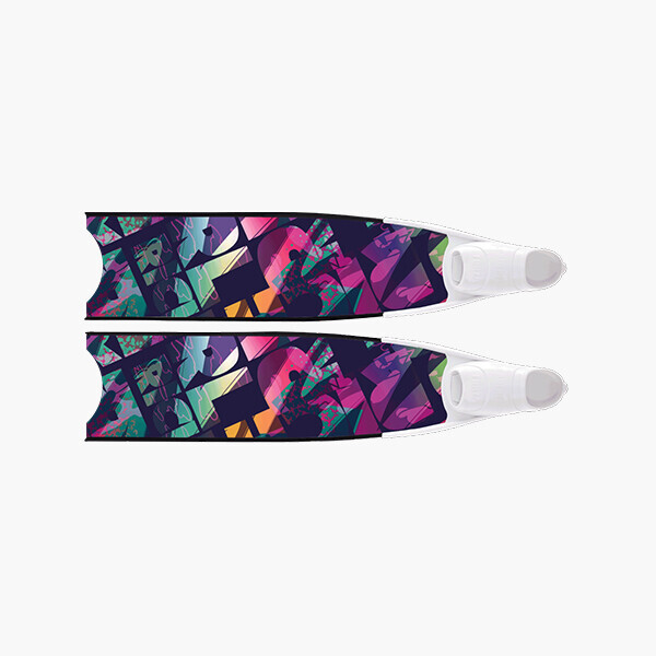 퐁당닷컴,리더핀 리치 바이브, 화이트 풋포켓,,리더핀,프리다이빙 > 오리발 > 유리섬유핀