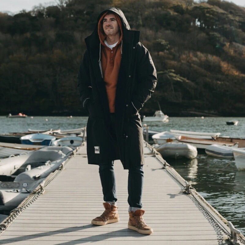 레드 에보 워터프루프 파카 슬림라인