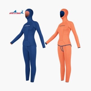 다이브앤세일 고탄성나일론 양면슈트 프리다이빙 스쿠버다이빙 여성용 1.5mm