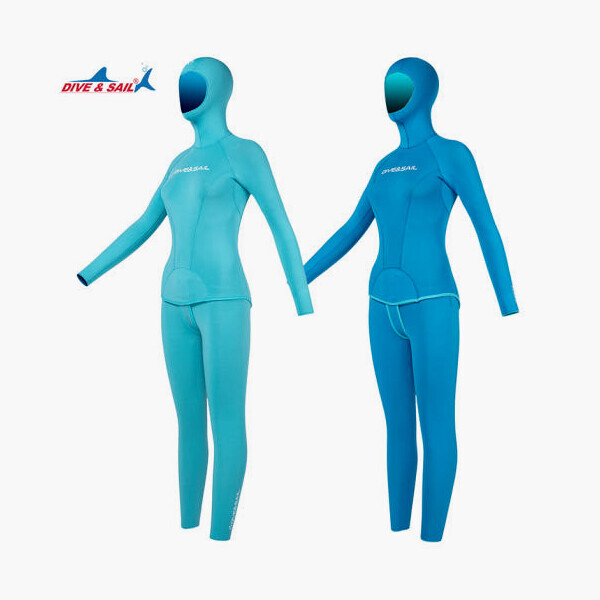 퐁당닷컴,다이브앤세일 고탄성나일론 양면슈트 프리다이빙 스쿠버다이빙 여성용 1.5mm,본 상품은 주문제작 상품으로 출고까지 3-4주 정도 소요되며 교환, 반품이 불가 합니다],다이브앤세일,프리다이빙 > 슈트 > 투피스
