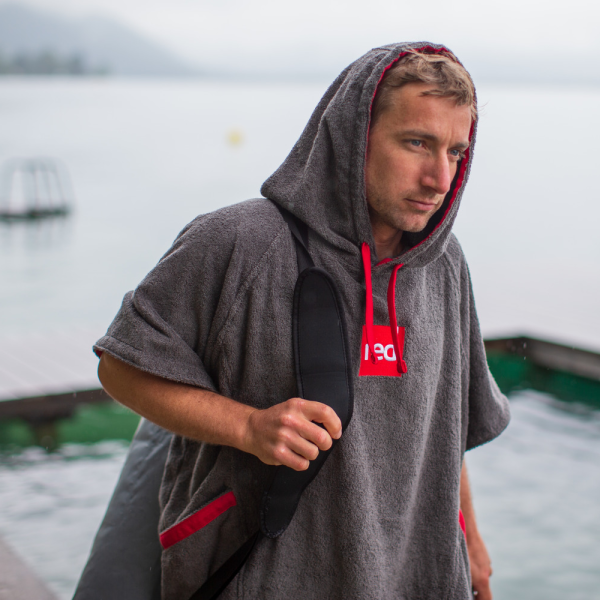 퐁당닷컴,레드 럭셔리 타월링 체인지 로브,영국 감성 프리미엄 레드, 도톰한 두께감에서 오는 고급스러움 럭셔리 비치 커버업 타월판초,레드,수영, 물놀이 > 어패럴 > 판쵸, 타월