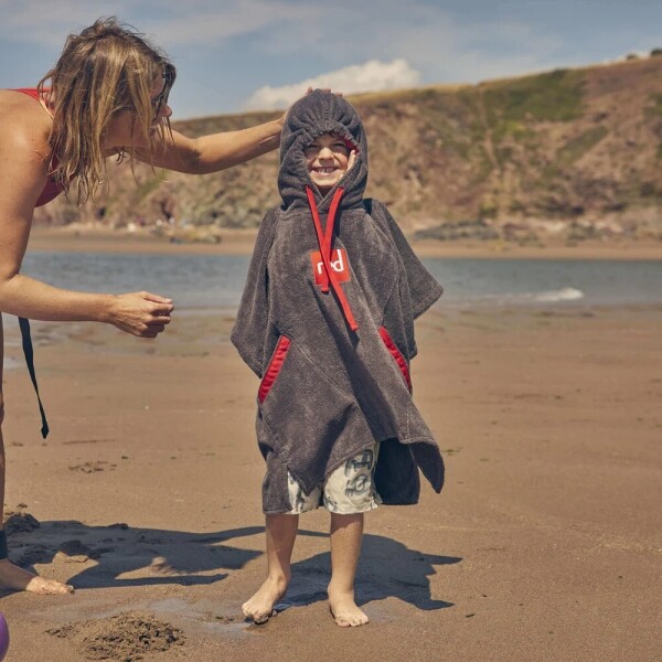 퐁당닷컴,레드 키즈 타월링 체인지 로브,영국 감성 프리미엄 레드, 포근하게 감싸주는 럭셔리 비치 판초 키즈,레드,수영, 물놀이 > 어패럴 > 판쵸, 타월