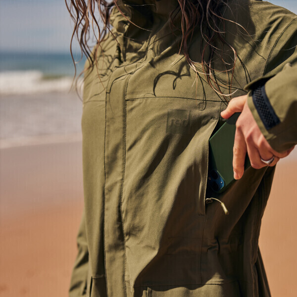 퐁당닷컴,레드 퍼슈트 로브,영국 감성 프리미엄 레드 아우터,레드,캠핑 > 어패럴 > 방풍자켓