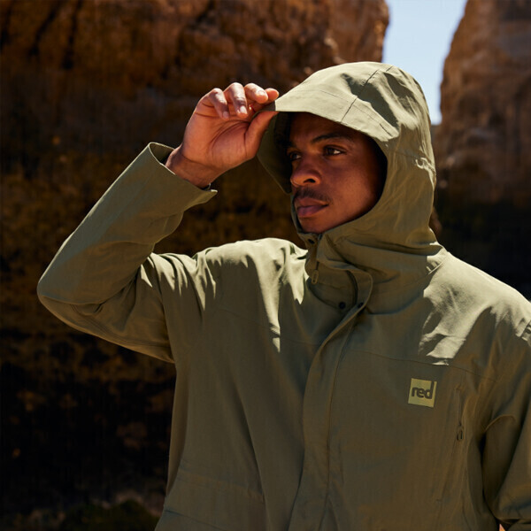 퐁당닷컴,레드 퍼슈트 로브,영국 감성 프리미엄 레드 아우터,레드,캠핑 > 어패럴 > 방풍자켓