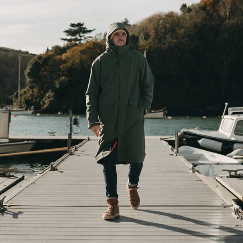 레드 에보 워터프루프 파카 슬림라인