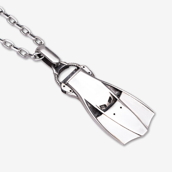 퐁당닷컴,제트핀 목걸이, Zet Fin N,Sterling Silver 92.5%,언니쓰 다이브,스쿠버 acc > 다이빙 굿즈 > 쥬얼리